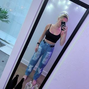 Cape clique baggy ripped jeans, NEW